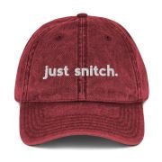 Just Snitch Vintage Hat